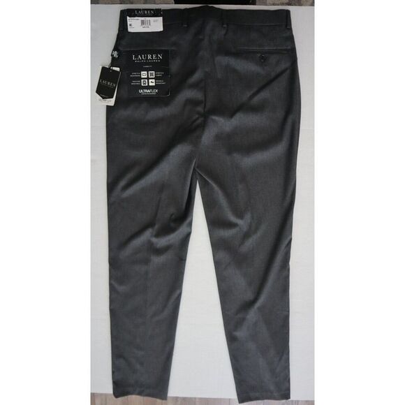 Lauren Ralph Lauren Men's 34x36 Gray UltraFlex Classic-Fit Stretch Pants - Picture 2 of 7
